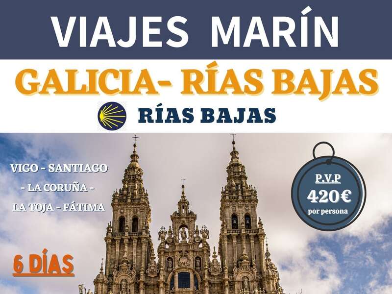 Ofertas Viaje - 🦀GALICA ⛪  Del 14 al 20 de Junio